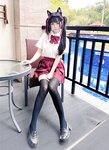 [Cosplay] 不呆猫 温泉双马尾JK [22P1V-713MB]