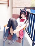 [Cosplay] 不呆猫 温泉双马尾JK [22P1V-713MB]