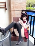 [Cosplay] 不呆猫 温泉双马尾JK [22P1V-713MB]