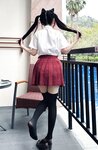 [Cosplay] 不呆猫 温泉双马尾JK [22P1V-713MB]