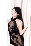 [Cosplay] 不呆猫 黑旗袍过膝袜御姐 [42P-100MB]