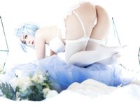 [Cosplay] 樱落酱 蕾姆花嫁 [25P-206MB]