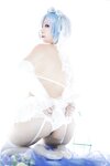 [Cosplay] 樱落酱 蕾姆花嫁 [25P-206MB]