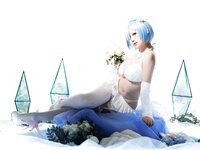 [Cosplay] 樱落酱 蕾姆花嫁 [25P-206MB]