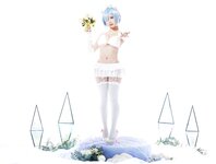 [Cosplay] 樱落酱 蕾姆花嫁 [25P-206MB]