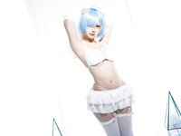 [Cosplay] 樱落酱 蕾姆花嫁 [25P-206MB]