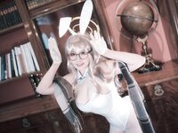 [Cosplay] 阿半今天很开心 蔚蓝档案 室笠茜 兔女郎 [47P7V-348MB]