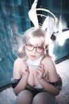 [Cosplay] 阿半今天很开心 蔚蓝档案 室笠茜 兔女郎 [47P7V-348MB]