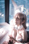 [Cosplay] 阿半今天很开心 蔚蓝档案 室笠茜 兔女郎 [47P7V-348MB]