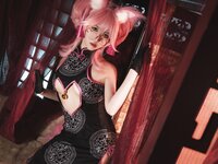 [Cosplay] 亚马逊鲶鱼 FGO 玉藻前 旗袍 [10P-198MB]