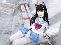 [Cosplay] 不呆猫 天台小猫咪 [96P1V-1.65GB]