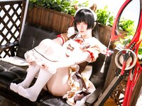 [Cosplay] 星之迟迟 2026年04月计划 鸣潮 千咲 联动咖啡 女仆 [42P-382MB]