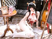 [Cosplay] 星之迟迟 2026年04月计划 鸣潮 千咲 联动咖啡 女仆 [42P-382MB]