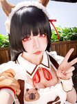 [Cosplay] 星之迟迟 2026年04月计划 鸣潮 千咲 联动咖啡 女仆 [42P-382MB]