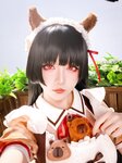 [Cosplay] 星之迟迟 2026年04月计划 鸣潮 千咲 联动咖啡 女仆 [42P-382MB]