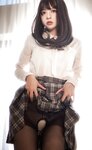 [Cosplay] 疯猫ss 黑丝格子裙 [40P-388MB]