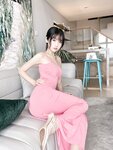 [Cosplay] 不呆猫 浴室粉色激凸人妻 [39P1V-420MB]