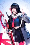 [Cosplay] 星之迟迟 2026年04月计划 鸣潮 千咲JK [64P-563MB]