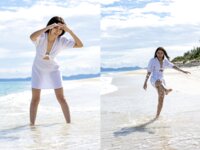 [Photobook] 流川夕 グラビア写真集 美波の風に抱かれて