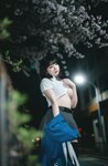 [AI Enhanced] DJAWA Photo - Bambi (밤비) - Midnight Cherry Blossom
