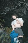 [AI Enhanced] DJAWA Photo - Bambi (밤비) - Midnight Cherry Blossom