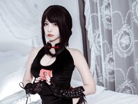 [Cosplay] 二佐Nisa 私房 大象黑旗袍 [21P-145MB]