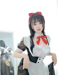 [Cosplay] 阿半今天很开心 女仆 [9P-31MB]