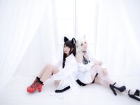 [Cosplay] Nikukyu Ayato, Nagisa MK-2, Usagi, Senji Klartheit