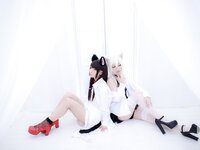 [Cosplay] Nikukyu Ayato, Nagisa MK-2, Usagi, Senji Klartheit