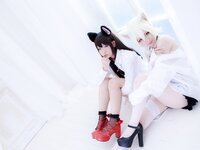 [Cosplay] Nikukyu Ayato, Nagisa MK-2, Usagi, Senji Klartheit