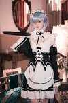 [COSPLAY] 白莉爱吃巧克力 – 蕾姆兔女仆 [49P-251MB]