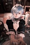 [COSPLAY] 白莉爱吃巧克力 – 蕾姆兔女仆 [49P-251MB]