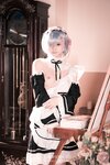 [COSPLAY] 白莉爱吃巧克力 – 蕾姆兔女仆 [49P-251MB]