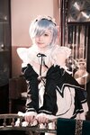 [COSPLAY] 白莉爱吃巧克力 – 蕾姆兔女仆 [49P-251MB]