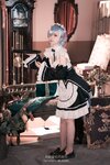 [COSPLAY] 白莉爱吃巧克力 – 蕾姆兔女仆 [49P-251MB]
