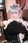 [COSPLAY] 白莉爱吃巧克力 – 蕾姆兔女仆 [49P-251MB]