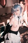 [COSPLAY] 白莉爱吃巧克力 – 蕾姆兔女仆 [49P-251MB]