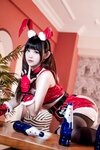 [COSPLAY] miko酱ww 圣诞兔兔