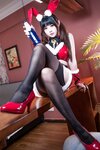 [COSPLAY] miko酱ww 圣诞兔兔