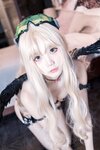 [COSPLAY] 清纯少女五更百鬼 圣女 吊带黑丝