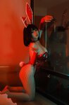 [COSPLAY] 末夜787 红色兔女郎