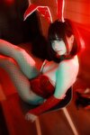 [COSPLAY] 末夜787 红色兔女郎
