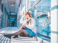 [COSPLAY] 雪琪 JK夕阳
