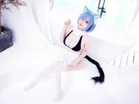 [COSPLAY] 末夜787 蕾姆女仆泳装
