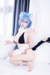 [COSPLAY] 末夜787 蕾姆女仆泳装