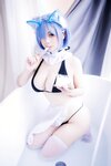 [COSPLAY] 末夜787 蕾姆女仆泳装