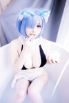 [COSPLAY] 末夜787 蕾姆女仆泳装