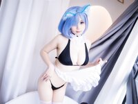 [COSPLAY] 末夜787 蕾姆女仆泳装