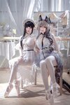 [COSPLAY] 面饼仙儿 半半子 Arknights 黑x森蚺