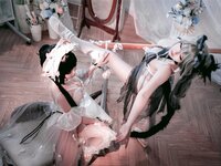 [COSPLAY] 面饼仙儿 半半子 Arknights 黑x森蚺